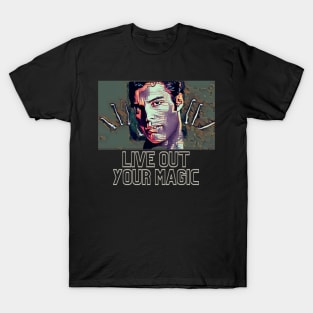 Live Out Your Magic (famous face with hands fingers) T-Shirt